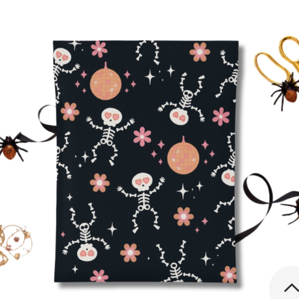 NEW! 💀10 Skelly Black Poly Mailers 14 x 17 inch